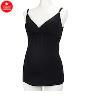 ママと赤ちゃんのためのさわやかキャミソール　ブラック