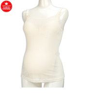 ママと赤ちゃんのためのさわやかメッシュキャミソール　オフホワイト