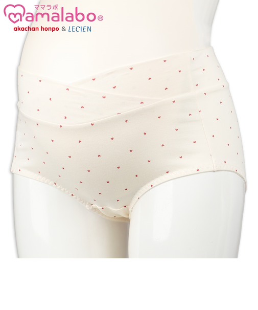 ショーツ産後も使える仕様ラクラクハート柄