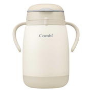 [370mL]ラクマグ ステンレス 漏れないストロー large R ベージュ