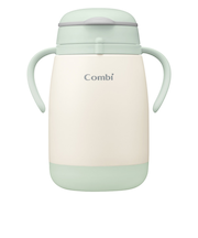 [370mL]ラクマグ ステンレス 漏れないストロー large R グリーン