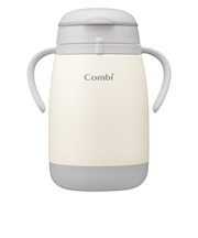 [370mL]ラクマグ ステンレス 漏れないストロー large R グレー