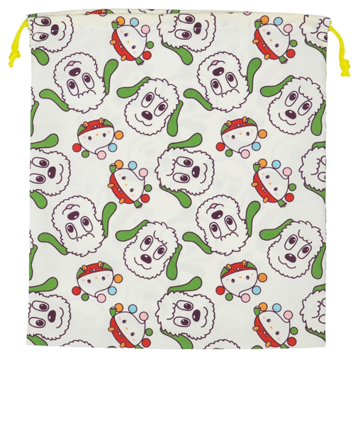 巾着大　いないいないばあっ！　アイボリー