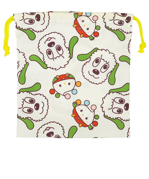 巾着小　いないいないばあっ！　アイボリー