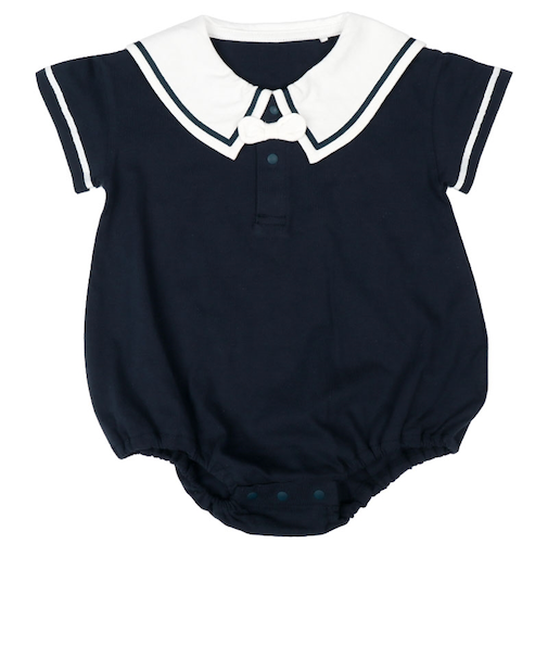 半袖セーラーロンパース