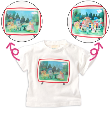 [ベビー]レンチキュラーTシャツ　みいつけた！