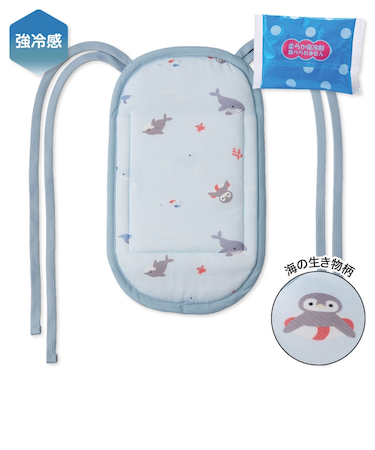 ひえひえマット だっこひも用 強冷感 海の生き物柄