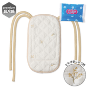 ひえひえマット だっこひも用 プレミアム超冷感 ミモザ刺しゅう柄