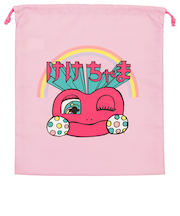 巾着大　けけちゃま　ピンク