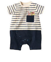 半袖プレオール　おさるのジョージ　ネイビー