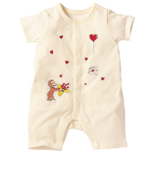 半袖プレオール　おさるのジョージ　アイボリー