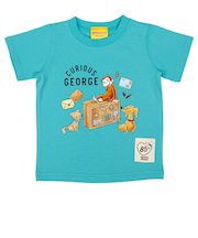 [キッズ]半袖Ｔシャツ　インクジェット　おさるのジョージ