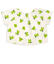 前後どちらでもOKTシャツ　グリーン