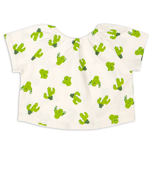 前後どちらでもOKTシャツ　グリーン