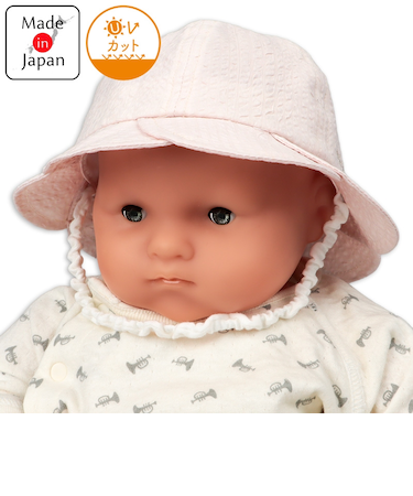 [42～46cm]キャペリン　花びら　ピンク