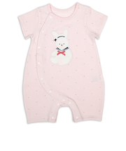 半袖　プレオール　パイルモチーフ　ピンク