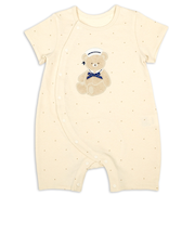 半袖　プレオール　パイルモチーフ　ベージュ