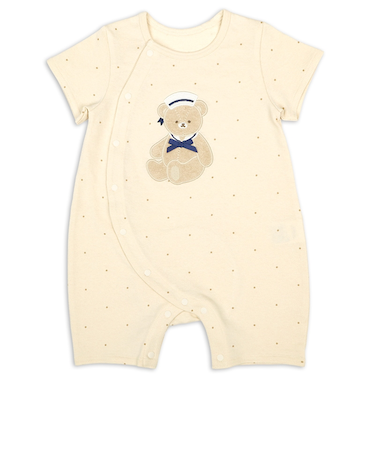 半袖　プレオール　パイルモチーフ　ベージュ