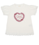 [キッズ]半袖Tシャツ　胸モチーフ　オフホワイト
