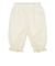 [ベビー]7分丈パンツ　花モチーフ　ジャガード　オフホワイト