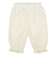 [ベビー]7分丈パンツ　花モチーフ　ジャガード　オフホワイト