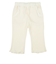 [キッズ]7分丈パンツ　花モチーフ　ジャガード　オフホワイト