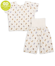 [ベビー]お着替え応援　半袖パジャマ　かぶり　アニマル