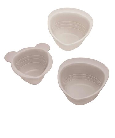 3つの かさなる さんかく こばちセット ベージュ