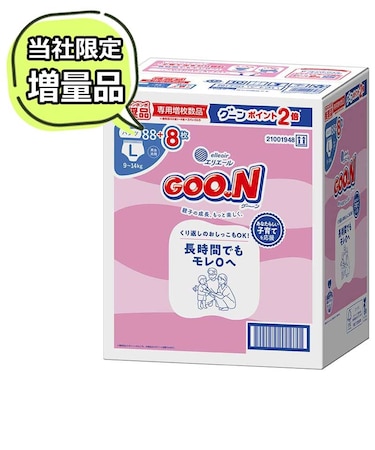 【特別配送料有】[パンツ]グーン モレ0へ Lサイズ 48枚×2