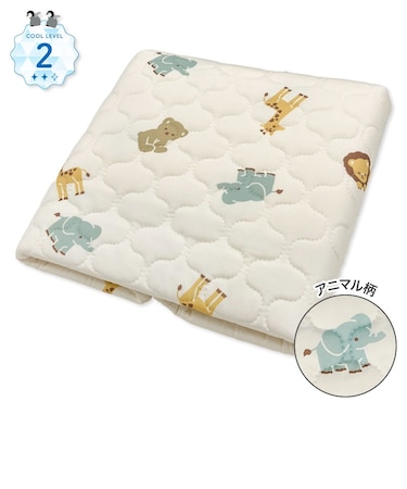 [レギュラーサイズ]さらっと快適 ひんやり敷きパッド 接触強冷感 アニマル柄
