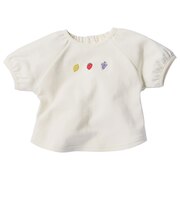 はじめてセパレートトップス　刺しゅう　アイボリー