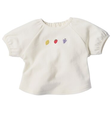 はじめてセパレートトップス　刺しゅう　アイボリー