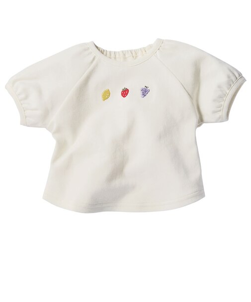 はじめてセパレートトップス　刺しゅう　アイボリー