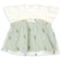 [ベビー]半袖Tシャツ チュール切替　グリーン