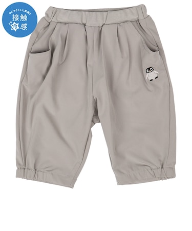 [ベビー]7分丈パンツ　接触冷感　グレー