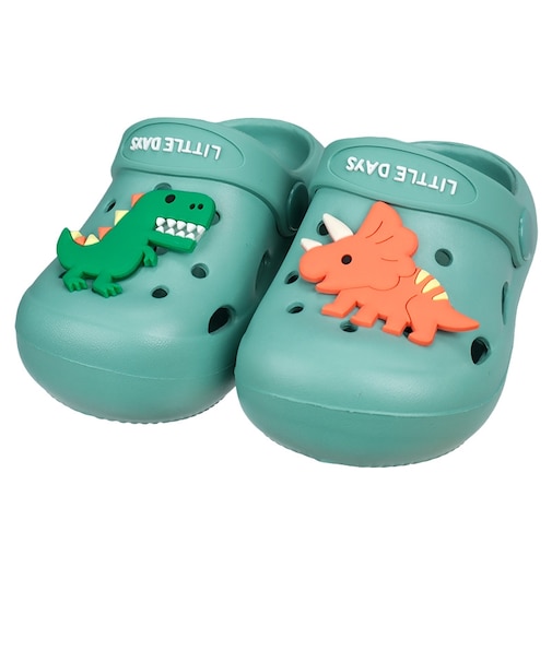 [13.0～16.0cm]コロンとしたEVAサンダル　グリーン