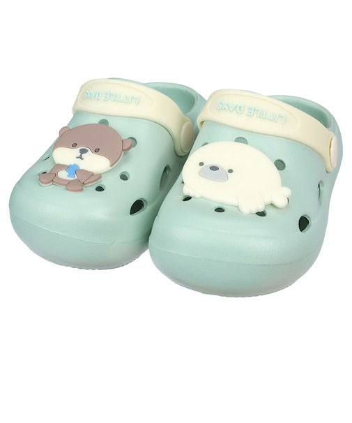 [13.0～16.0cm]コロンとしたEVAサンダル　サックス