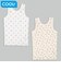 [キッズ]前後着られるメッシュ　タンクトップ　2枚組　花　アイボリー