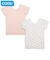 [ベビー]前後着られるメッシュ　半袖丸首シャツ　2枚組　さくらんぼ　ピンク