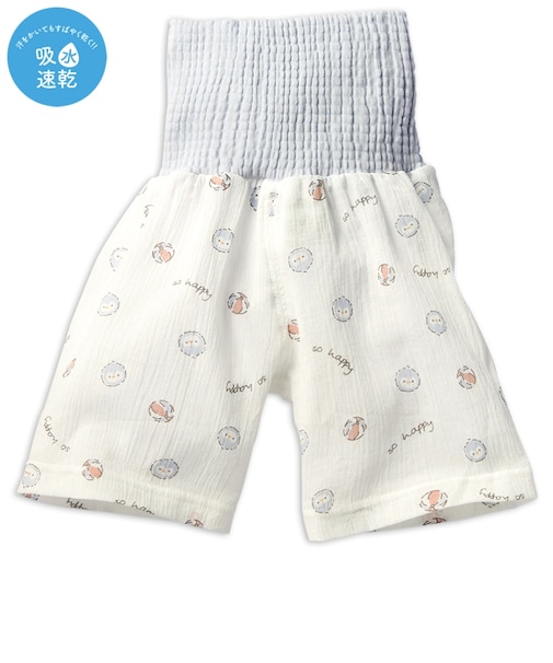 [ベビー]ベビテコ腹巻付　サックス