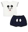 [乳児]なりきりセット　Tシャツ・ブルマ　ミッキー　オフホワイト