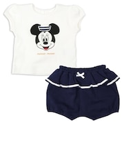[乳児]なりきりセット　Tシャツ・ブルマ　ミニー　ネイビー