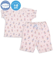 [ベビー]ねんね応援　半袖パジャマ　アイス