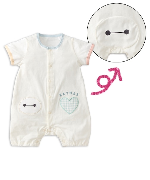 半袖　プレオール　おしりディズニー　ベイマックス　オフホワイト