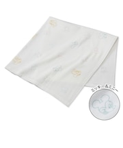 [正方形]ガーゼパイル 湯上がりタオル ミッキー＆ミニー 85×85cm