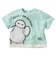 [ベビー]半袖Tシャツ　レイヤード風　ベイマックス　ペパーミント