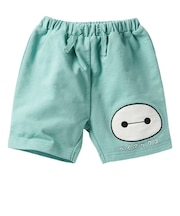 [ベビー]ハーフパンツ　アップリケ　ベイマックス　ペパーミント