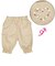 [ベビー]7分丈パンツ ポケット刺しゅう　ベージュ