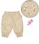 [ベビー]7分丈パンツ ポケット刺しゅう　ベージュ