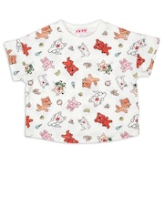 [ベビー]半袖Tシャツ　ノンタン　オフホワイト